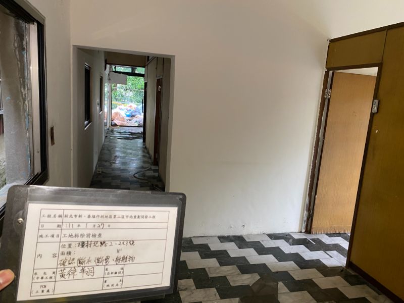 0127-工地拆除、工地拆除前後檢查、組合屋施作、工程宣導看板、會勘及圍籬施作