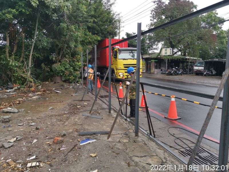 0118-工地拆除、工地拆除檢查、組合屋施工、圍籬施作及現場組模