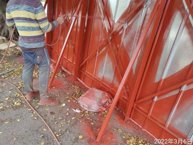 0306-工區聯合交維巡檢、圍籬噴漆及臨時電桿立設