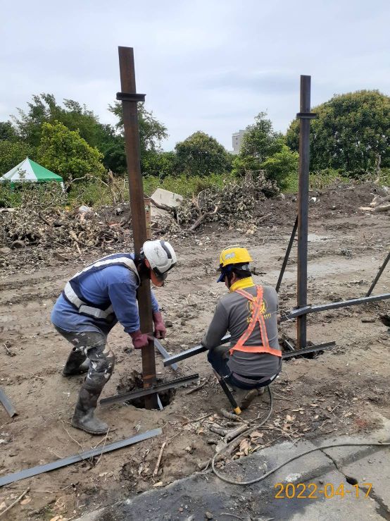0417-地坪破碎、圍籬施作及污水工程(開挖出土/鋼環垂直度/前導管推進)