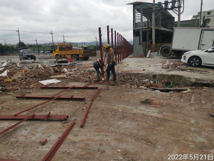 0521-圍籬施作、污水工程、推管作業及管理維護(路面修補/防塵網覆蓋/交通錐連桿圍設)