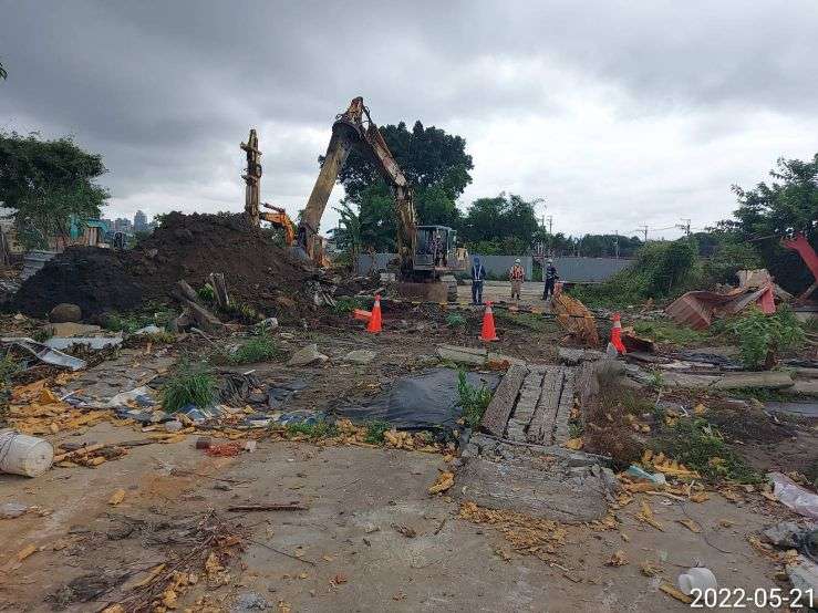 0521-圍籬施作、污水工程、推管作業及管理維護(路面修補/防塵網覆蓋/交通錐連桿圍設)