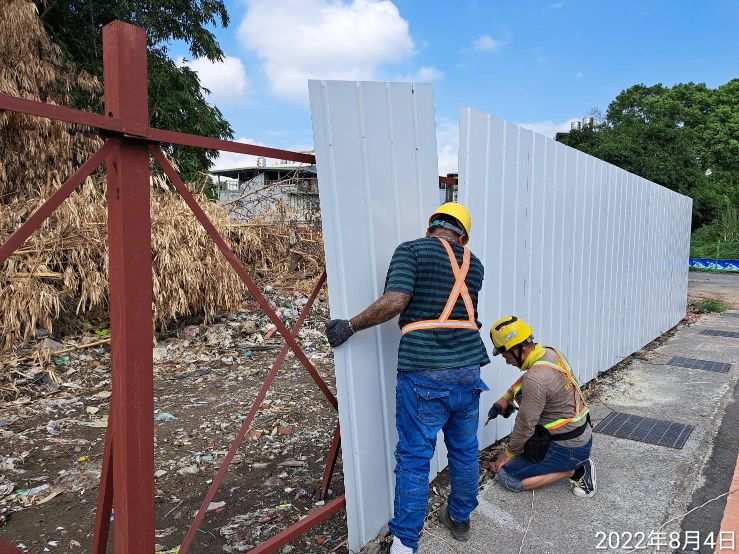 0804-整地土方工程、圍籬施作、臨時排水工程、污水工程及管理維護(滯洪池抽排水/路面修補/排水溝清理/垃圾搬運)