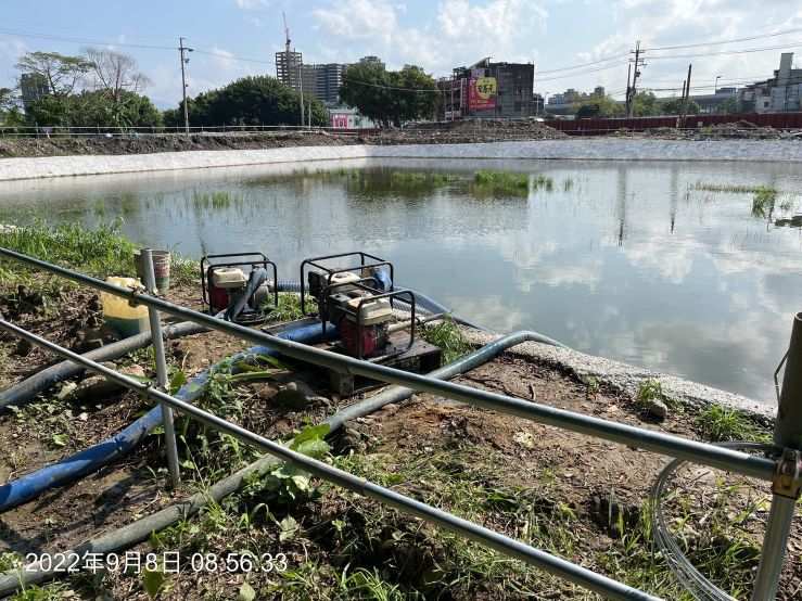 0908-整地土方工程、臨時排水工程、圍籬工程、污水工程及管理維護(滯洪池抽排水/路標製作/路面修補/垃圾清理/雜物處理/雜草處理)