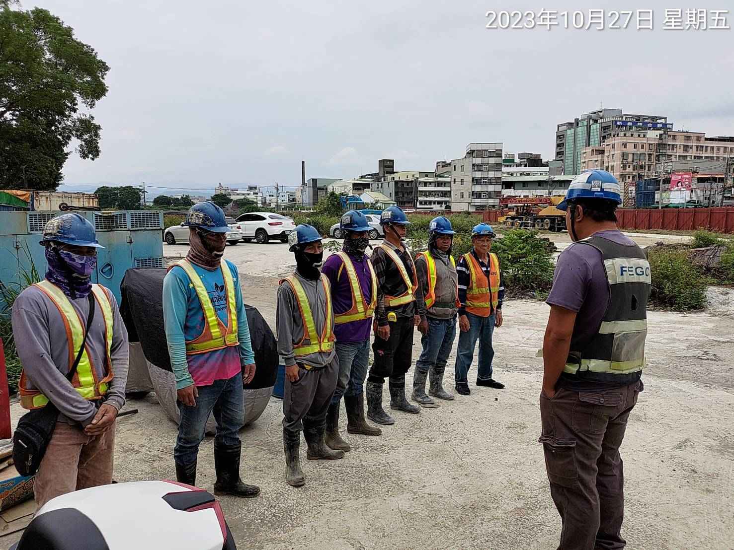 1027-整地土方工程、道路工程、排水工程、污水工程、共管工程及管理維護(勤前教育/霧砲機運轉測試)