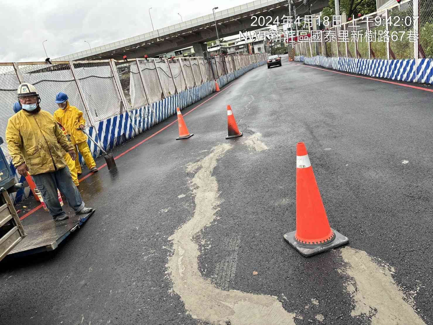 0418-(勤前教育)/路面龜裂修補/驟雨工區抽水
