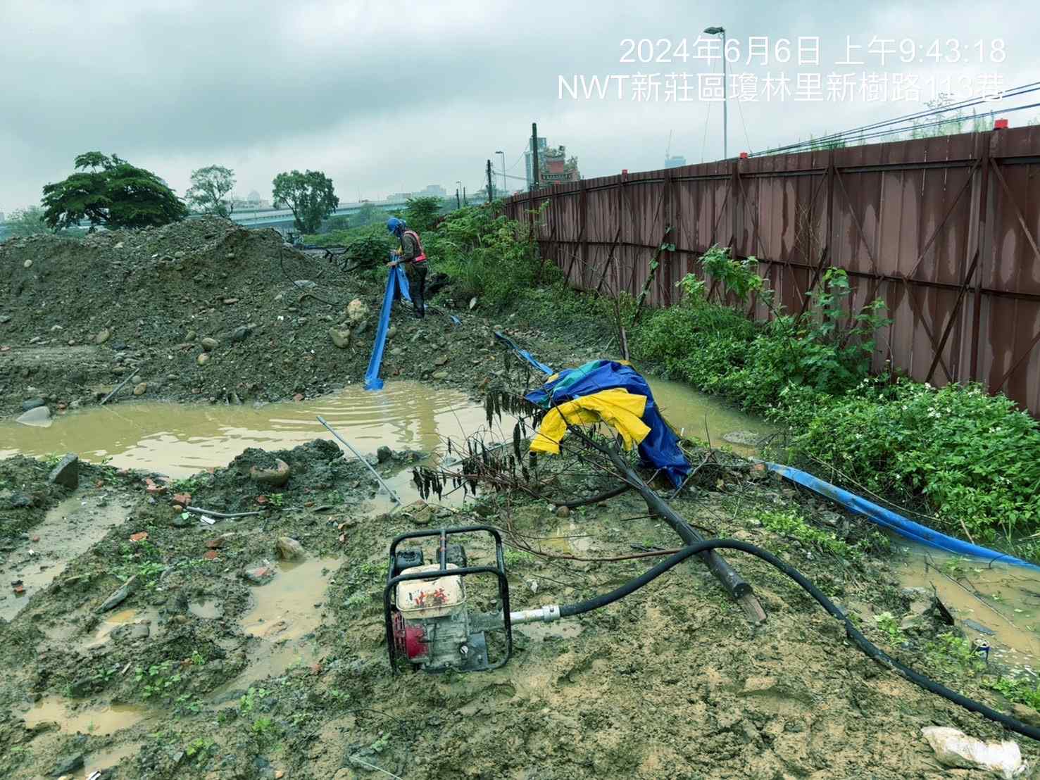 0606-整地土方工程、道路工程、排水工程、共管工程及管理維護(勤前教育)/工區袪水作業