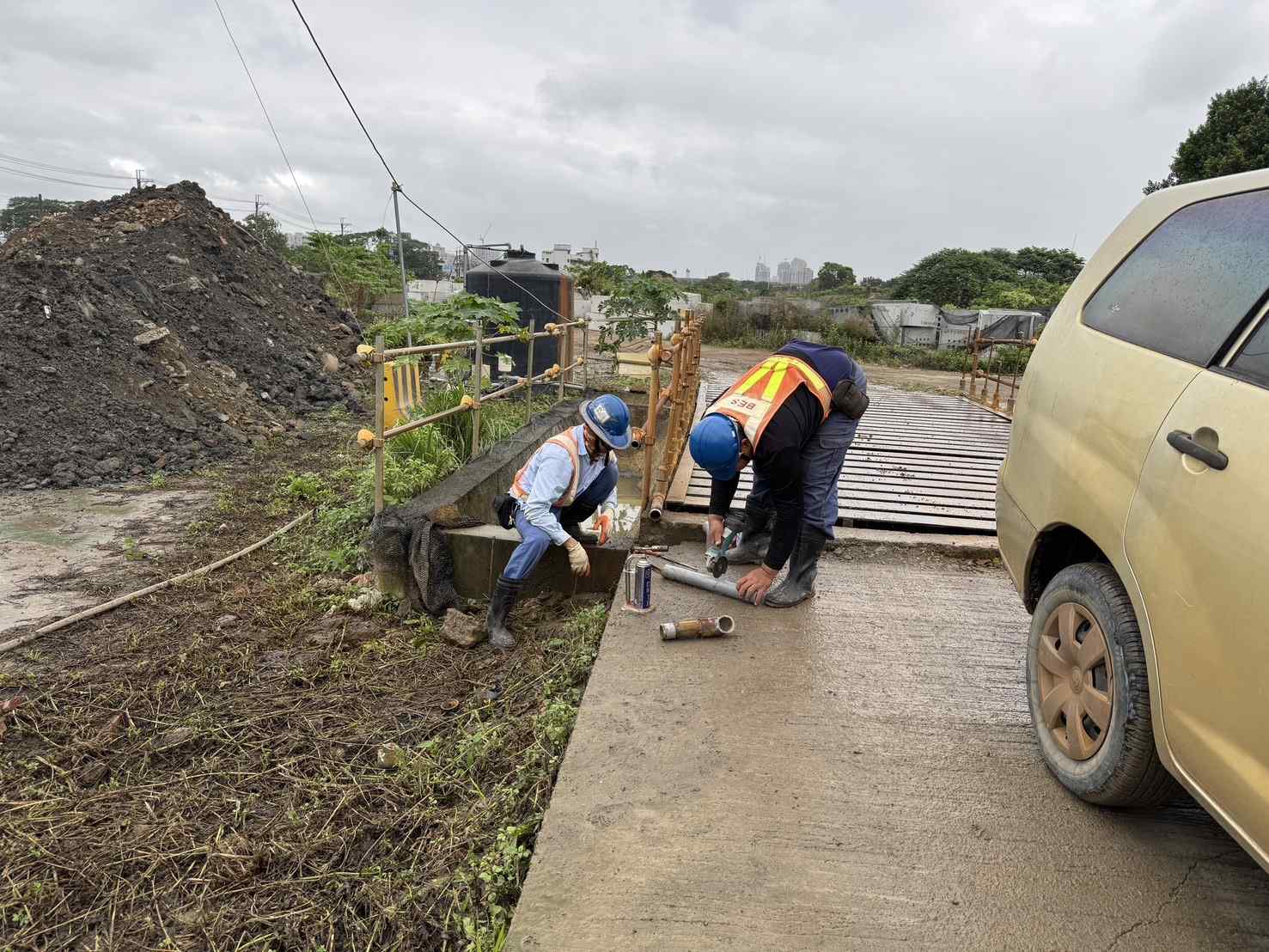 1118-整地土方工程、道路工程、污水工程、共管工程、圍籬工程及管理維護(勤前教育)/洗車台管損修繕