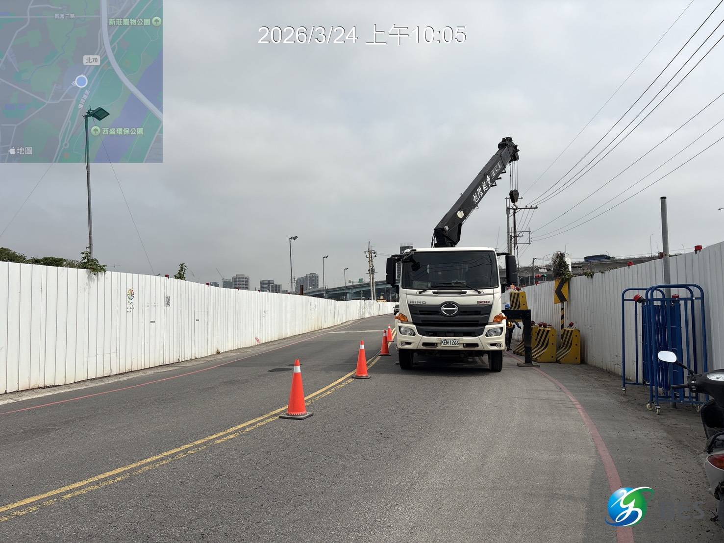 0324 整地土方工程、道路工程、排水工程、污水工程、共管工程、結構工程(橋梁)、圍籬工程、機電工程及管理維護/工區臨時照明燈具檢修維護/瓊林路改道封路-紐澤西護欄圍設