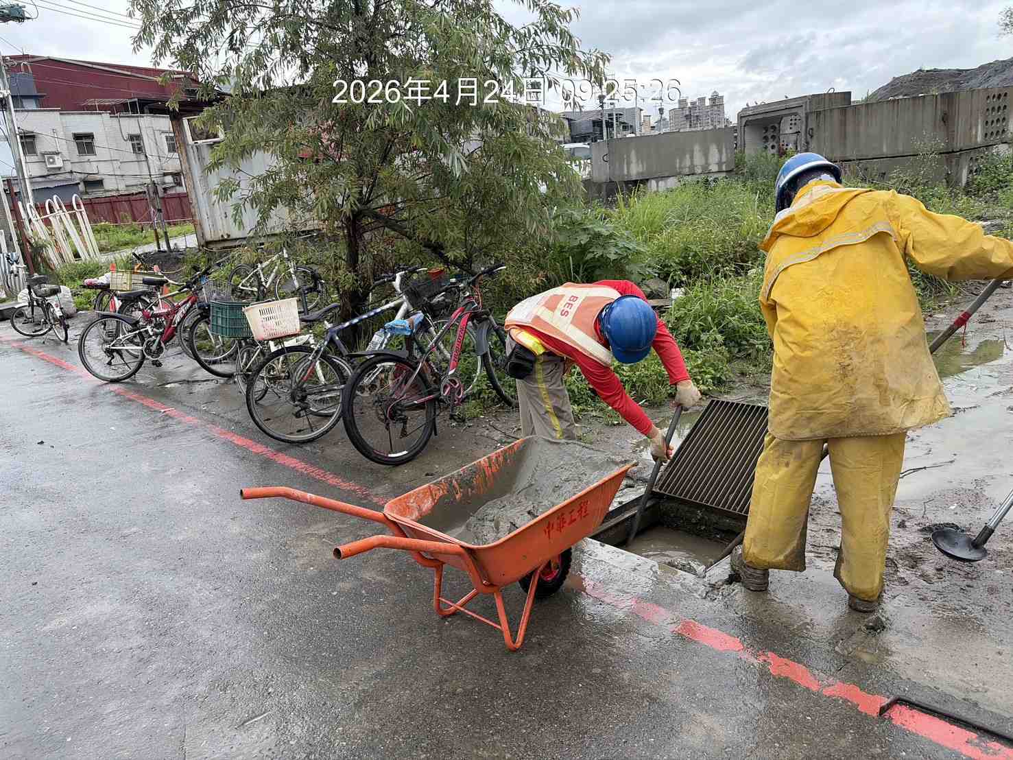 0424 排水工程及管理維護//工區驟雨祛水/排水溝防汛清理