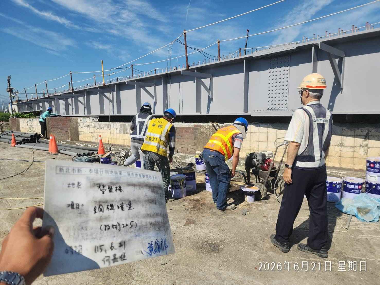 0621 排水工程、結構工程(橋梁)及管理維護/PD1滯洪池管材回收/工區臨時照明夜間巡檢