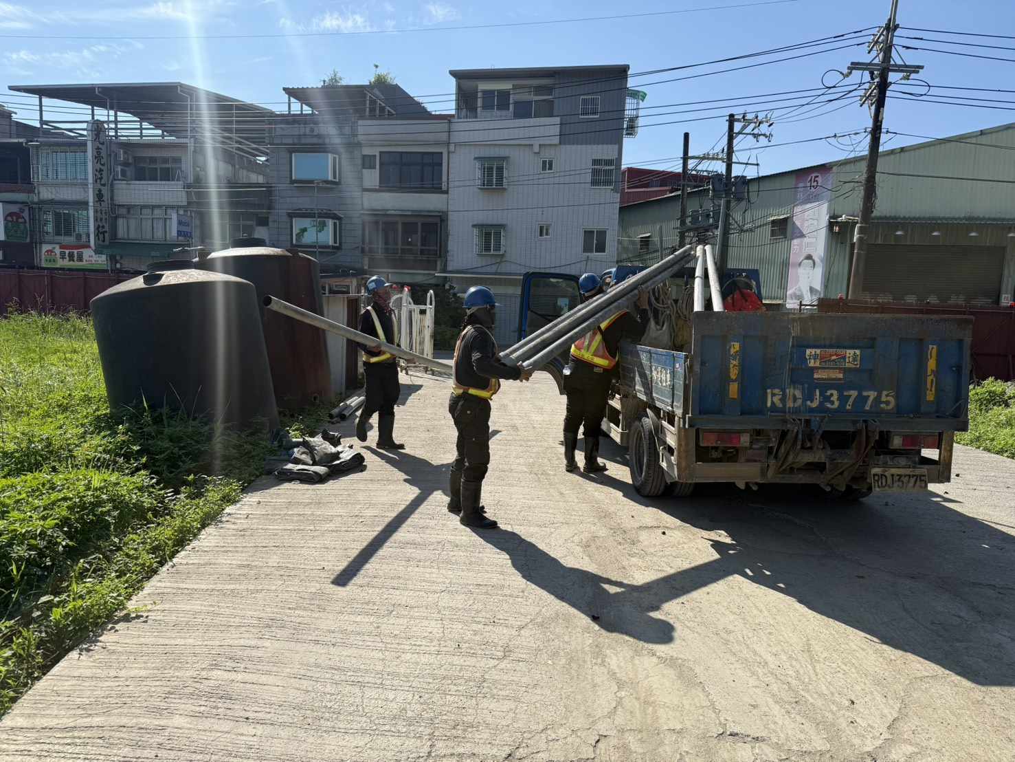 0621 排水工程、結構工程(橋梁)及管理維護/PD1滯洪池管材回收/工區臨時照明夜間巡檢
